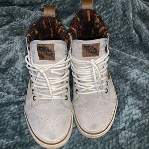 Waterproof Vans Scotchgaurd Hi-Top flannel inside